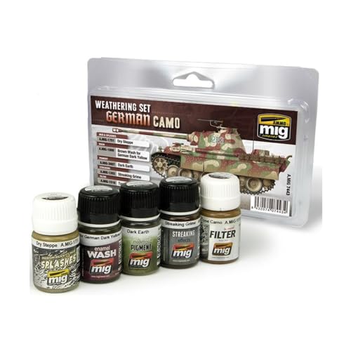 AMMO A.MIG-7443 Munition German Camo Weathering Set, Mehrfarbig, M von AMMO