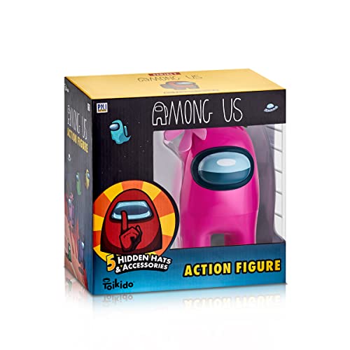 Among Us Actionfiguren AU6500 Serie 1 Fensterbox, 17 cm, Rosa von Among Us