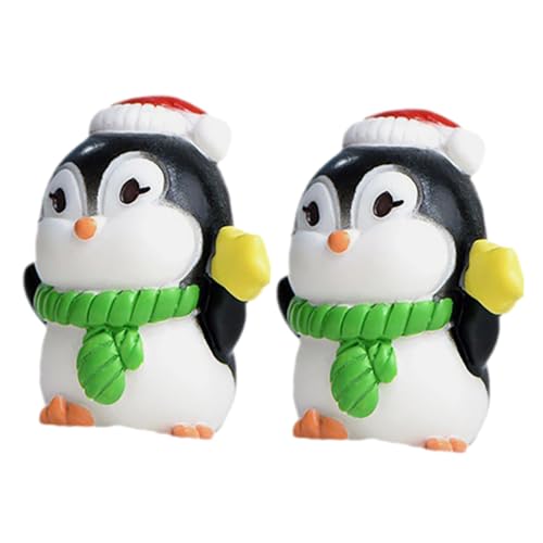 Amosfun Mini Pinguin Figuren üße Pinguin Statue Für Miniatur Landschaftsdekoration Und Tortenverzierung Ideal Als Desktop Pinguin Dekoration Und Tierfigur von Amosfun