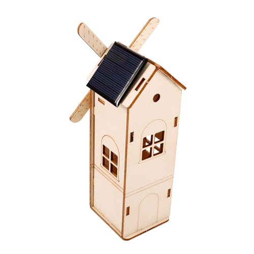 Amosfun 1 Satz Solarwindmühle Aus Holz DIY-experimente Mit Solarwindmühlen DIY-vorbau-Kits Wissenschaftliche Solarwindmühle Solarenergie-Spielzeug Zusammenbauen DIY Solarwindmühle Hölzern von Amosfun