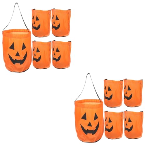 Amosfun 10 Stück Süßigkeitentüten Aus Polyester Halloween Taschen Halloween Partytüten Partygeschenke Halloween Zubehör Leckerli Taschen Halloween Taschen Für Halloween Kinder von Amosfun