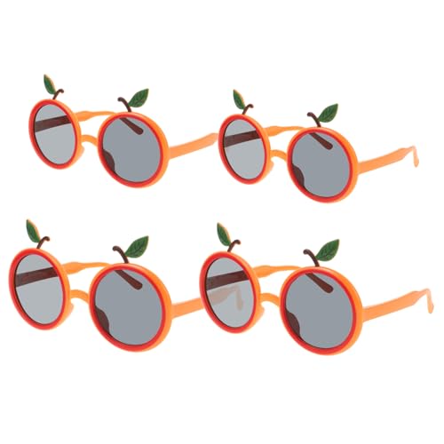 Amosfun 12 Stk Gläser in Oranger Form Sommer Brille Sommer-strandbrille Dekorative Partygläser Lustige Hawaiianische Brille Sonnenbrillen-gastgeschenke Kostümbrille Hawaii-dekor Abs von Amosfun