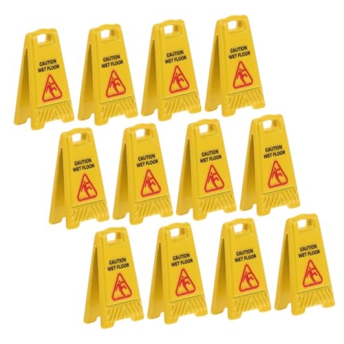 Amosfun 12 Stück Teiliges Miniatur Warnschild Nasse Böden Puppenhaus Sicherheitszeichen Realistische Rutschige Bodenwarnung für Kreatives Rollenspiel Amosfun 12 Stück Teiliges Miniatur Warnschild Nasse Böden Puppenhaus Sicherheitszeichen Realistische Rutschige Bodenwarnung für Kreatives Rollenspiel von Amosfun