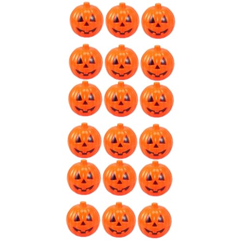 Amosfun 18 Stk Kleine Halloween-Kürbis-Requisiten halloween eimer für süßigkeiten halloween grusel Mini holder Große Kürbiseimer Behälter für Halloween-Kürbisse Kürbisbehälter Yellow von Amosfun