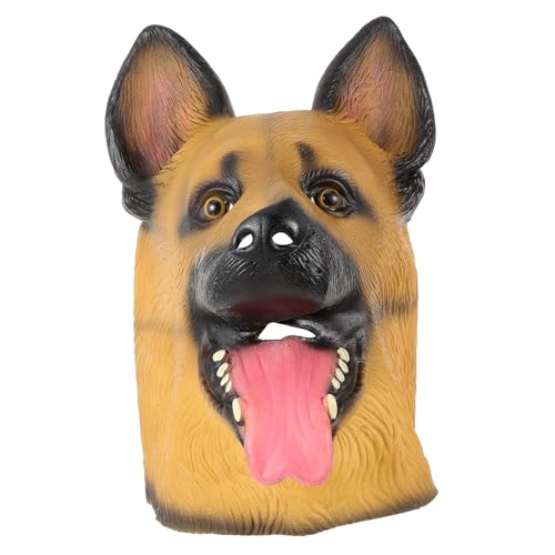 Amosfun 1Stk Kopfbedeckung für Wolfshunde Hundekopfmaske Tigerkopfmaske Halloween-Maske gruseliges Halloween Maske für Rollenspiele süße Maske Hut Maske tierische Maske Cosplay-Kostüm von Amosfun