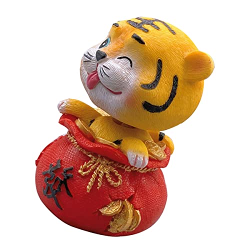 Amosfun 1 Stück Tiger Harz Statue Auto Spielzeug Desktop Ornament Für 2022 Jahr von Amosfun