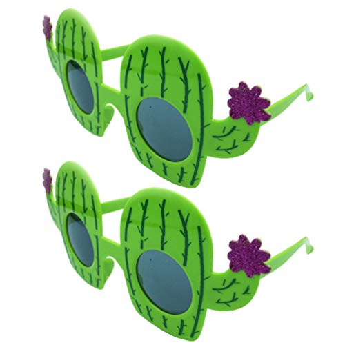 Amosfun 2 Pairs Kaktus Sonnenbrille Photo Booth Sonnenbrille Nette Geburtstag Brillen Kostüm Brillen für Sommer Party Favors Geschenke Grün von Amosfun