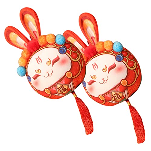 Amosfun 2 Stück Hase Niedliche Kaninchen Puppe Glücksbringer für Jahr für Zuhause Büro und Auto und Kuschelig Amosfun 2 Stück Hase Niedliche Kaninchen Puppe Glücksbringer für Jahr für Zuhause Büro und Auto und Kuschelig von Amosfun