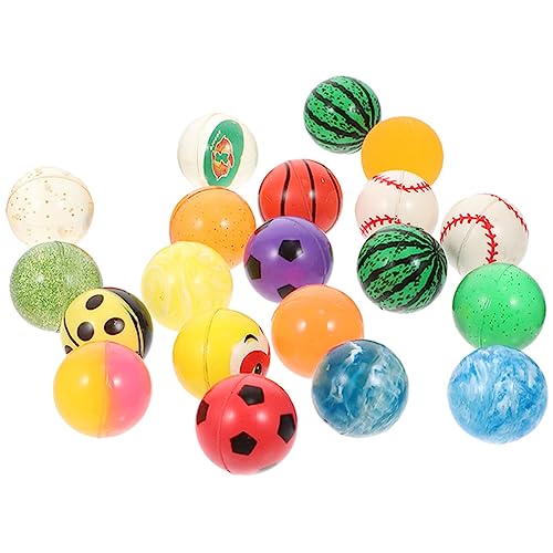 Amosfun 20St Hüpfender Ball gummiball fliegend Kinderspielzeug prallen Gummibälle Spielzeuggeschenk springende Bälle springen Bälle Springbälle gegen Stress Party-Hüpfbälle von Amosfun