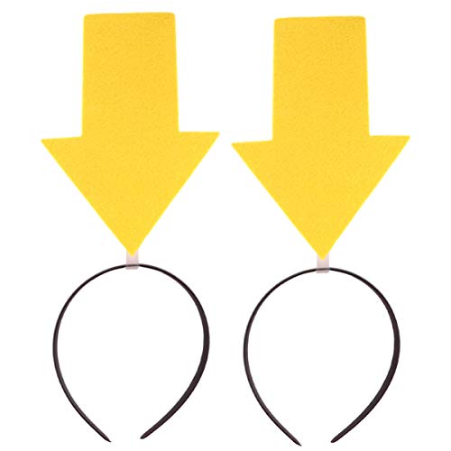 Amosfun 2Pcs Neuheit Stirnband Party Kostüm Zubehör Pfeilspitze Stirnband Kopfbedeckung Haarschmuck Dekoration Cosplay Requisite Gelb Amosfun 2Pcs Neuheit Stirnband Party Kostüm Zubehör Pfeilspitze Stirnband Kopfbedeckung Haarschmuck Dekoration Cosplay Requisite Gelb von Amosfun