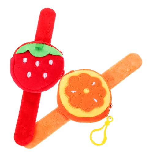 Amosfun Fruit Slap Band Set 2-teilig Party-Slap-armbänder für Jungen und Mädchen Entzückendes Spielzeug für Kleinkinder Einzigartige Slap-Bands für Jungen und Mädchen von Amosfun