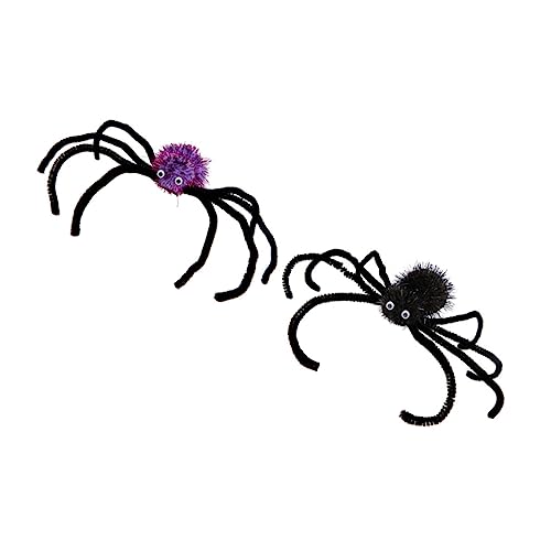 Amosfun 2st Haarschmuck Spinnenhaar-accessoires Spinnen-haarspangen Für Frauen Horror-haarnadeln Gothic Spinnen Halloween-haarnadeln Retro-spinnen-haarnadel Haarklemme Kind Kleidung Bilden von Amosfun