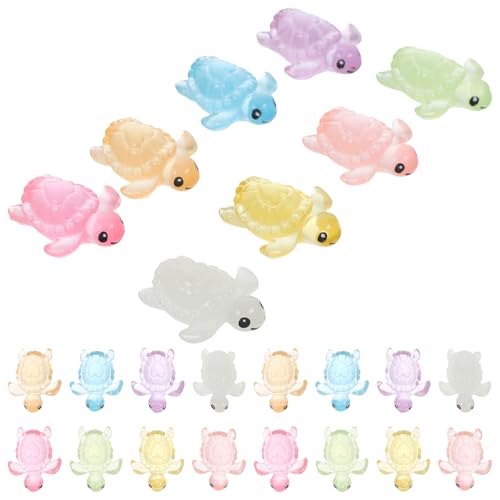 Amosfun 32st Realistisches Schildkrötenspielzeug Kleiner Frosch Mini-tierfiguren Realistisches Tierspielzeug Schildkrötenfigur Eidechsenfigur Kleine Feenfiguren Aquariumdekorationen Harz von Amosfun