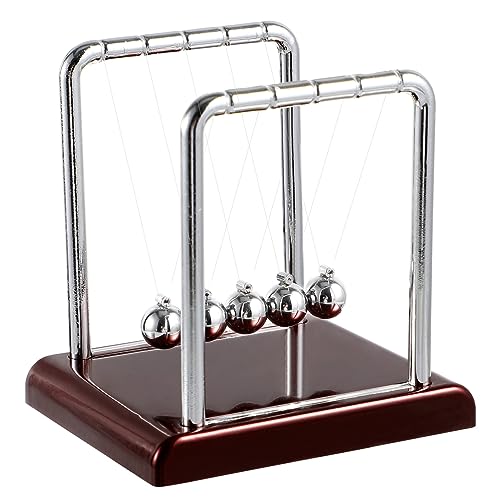 Amosfun 3St Schreibtischaccessoires für Männer Zappelbewegungsspielzeug Kugeln abs Newton Ball quadratische Stoßkugel klassisch Balance-Ball Metallkugel schmücken von Amosfun