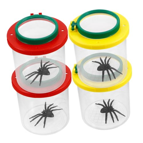 Amosfun 4 Stück Teiliges Insektenbeobachtungsset mit Lupenglas für Einfaches Fanggerät Klare Vergrößerung für Naturerkundung und Spielerisches Lernen im Garten Amosfun 4 Stück Teiliges Insektenbeobachtungsset mit Lupenglas für Einfaches Fanggerät Klare Vergrößerung für Naturerkundung und Spielerisches Lernen im Garten von Amosfun