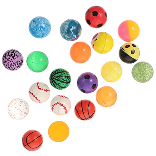 Amosfun 40 STK Hüpfender Ball gummiball Spiel hüpfbälle Springbälle gegen Stress Hüpfball für Kinder pädagogische Springbälle Kinderspielzeug farbige Gummibälle Spielzeug hüpfende Bälle von Amosfun