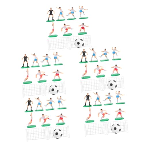 Amosfun 5 Sets Fußball Kuchendekoration Fußball Kuchendekorationen Kunststoff Miniatur Fußball Miniatur Fußballfigur Fußball Motto Landschaftsdekoration Fußball Kuchendekorationen von Amosfun