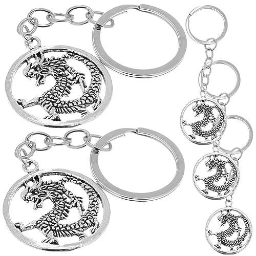 Amosfun 5St Drachen-Schlüsselanhänger Sternzeichen Drache Anhänger Drache Schlüsselanhänger auto schlüsselanhänger car keychain Festival-Schlüsselanhänger einzigartige Schlüsselanhänger von Amosfun