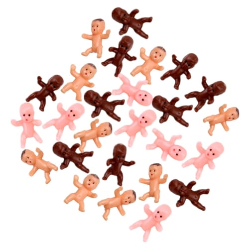 Amosfun 60St Mini-Babypuppe Spielzeug für Kinder kinderspielzeug Babyparty Mini Figuren Menschen kuchendekoration -Dusche-Babys Mini-Babys Puppen kleines Babymodell Plastikbabys von Amosfun