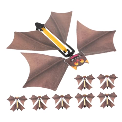 Amosfun 8 Stück Fledermaus Requisiten Mini Halloween Ornamente Halloween Spielzeug Outdoor Halloween Fledermaus Mini Fledermaus Schwarze Fledermaus Puppe Halloween Spukhaus von Amosfun