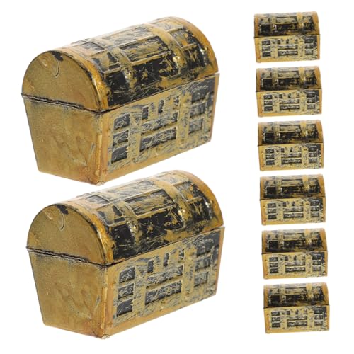 Amosfun 8 Stück Teiliges Mini Schatztruhe Vintage Piraten Schmuckbox aus Kunststoff Kompakte Aufbewahrung für Schmuck und Kleinteile als Party Deko Halloween und Geburtstagsgeschenk Amosfun 8 Stück Teiliges Mini Schatztruhe Vintage Piraten Schmuckbox aus Kunststoff Kompakte Aufbewahrung für Schmuck und Kleinteile als Party Deko Halloween und Geburtstagsgeschenk von Amosfun