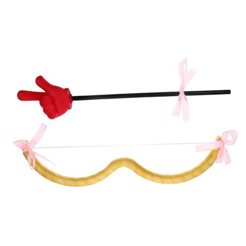 Amosfun Amor-kostüm-requisiten Amor Pfeile Maskerade-maske Maskerade Maske Frauen Bogen Des Amors Maskenkostüm Amor Kostüm Damen Valentinstag-kostüm-cosplay-zubehör Golden Plastik von Amosfun