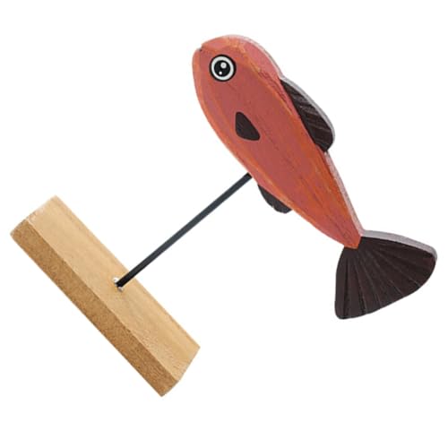 Amosfun Fisch Nautischen Stil Holz Jungen und Spielzeug Realistische Desktop Fisch Modell von Amosfun