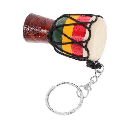 Amosfun Djembe-Schlüsselanhänger schlüsselringe Schlüsselanhänger zum Aufhängen Schlüsselanhänger-Dekoration kleiner Trommelanhänger Charme-Schlüsselanhänger Trommel-Anhänger Legierung von Amosfun