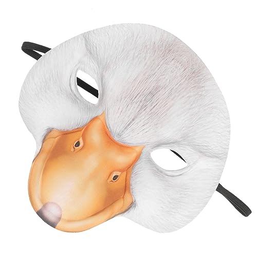 Amosfun Entennasenkostüm Cosplay Entenmaske Dekorative Entenmaske Vogelmaske Deluxe-gesichtsmaske Enten-cosplay-kostüm Lustige Overhead-maske Entenmasken-requisiten Eva Zubehör Tier von Amosfun