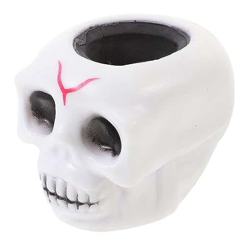 Amosfun Finger Squeeze Toy -sinnesspielzeug Squeeze Cup Skull Halloween-früchte-stressspielzeug Matschiger Stressball Alloween -stressbälle Skelett TPR Büro Geist von Amosfun