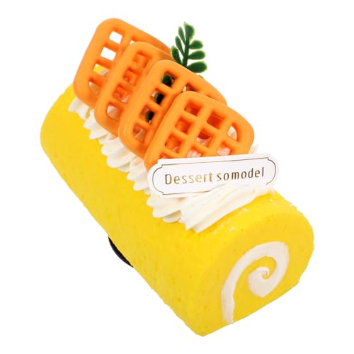 Amosfun Gefälschte Biskuitrolle Künstliches Dessert Realistische -Requisiten Für Küche Bäckerei -Display Fotografie-Requisiten Und Dekorationen von Amosfun