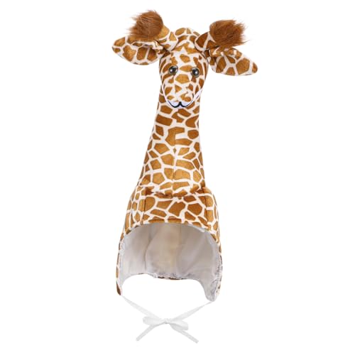 Amosfun Giraffe Hüte Geburtstag Hut Kappe Halloween Kostüme Performance Kostüm Giraffe geformte Hüte interaktive Tiermütze - Erwachsene von Amosfun