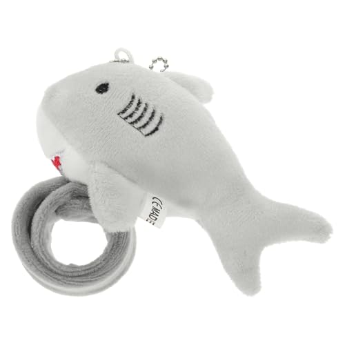 Amosfun Hai-Plüschpuppe plüschtier armbänder für Kinder Tier Armband hai hai Armband handkette handschlaufe Spielzeuge Tiere Stofftier-Armband Schlagarmband PP Baumwolle Grey von Amosfun