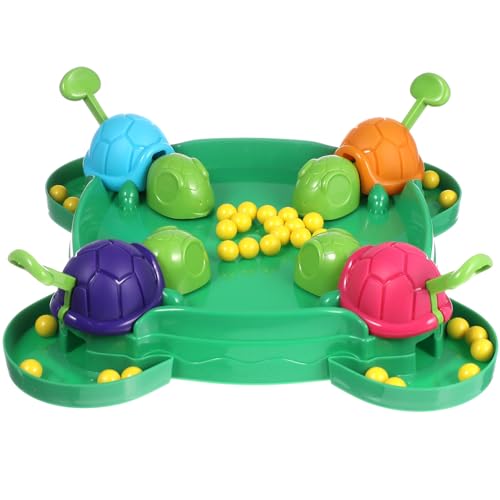 Amosfun Hungry Turtle Board Game Schnelles, intensives Spiel Schluck die Perlen Mundspiel Vorschulspiel für 2 bis 4 Spieler von Amosfun