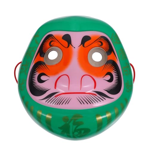 Amosfun Japanische Daruma-Maske – Ideal Für Halloween-Partys Cosplay-Events Und Mottopartys – Authentische Japanische Requisite von Amosfun