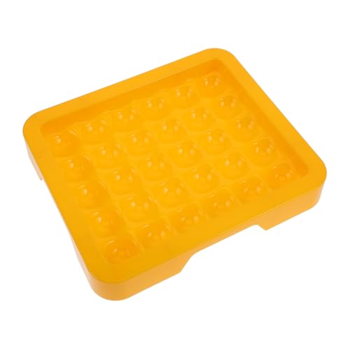 Amosfun Kasten Lotteriebox Rollende Kugelablage Ballablage Tischspiele Kinderspiele Reversi-Spiel Brettspiele Brettspieltisch Plastik Yellow von Amosfun