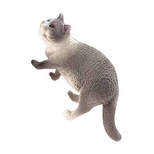 Amosfun Katzenfigur Niedliche Simulation Einer Katze Dekoration Für Den Schreibtisch Heimdekoration Tierfigur Realistisch Gestaltetes Katzenmodell Für Und Katzenliebhaber von Amosfun