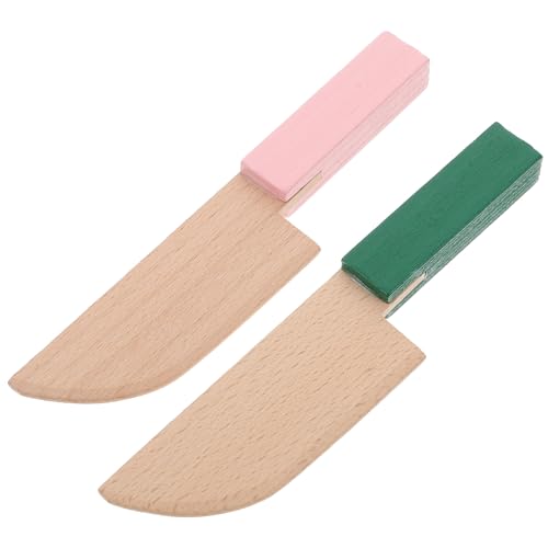 Amosfun Kinder Holzspielzeug Messer Set - Sicheres Schneiden Von Obst Und Gemüse Für Spielküche Und Rollenspiele 2 Stück Ergonomisches Design Leicht Und Tragbar Amosfun Kinder Holzspielzeug Messer Set - Sicheres Schneiden Von Obst Und Gemüse Für Spielküche Und Rollenspiele 2 Stück Ergonomisches Design Leicht Und Tragbar von Amosfun