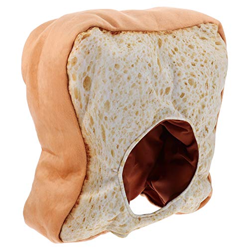 Amosfun Lustige Party Hüte Toast Brot Hut Stirnband Food Kopfschmuck Gefüllte Kopfbedeckungen Kappe Neuheit Plüsch Hut für Ostern Karneval Party Kostüm Kleid Up Zubehör von Amosfun