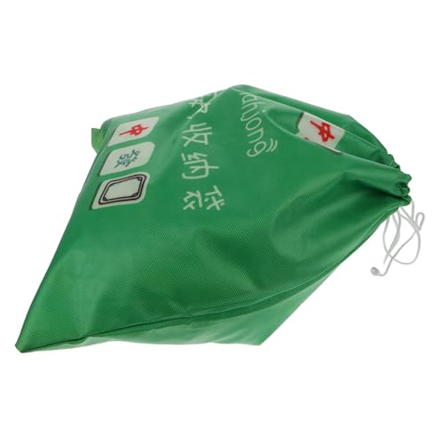 Amosfun Mahjong-Aufbewahrungstasche Mahjong-Spieltasche Mahjong-Einkaufstasche Mahjong Aufbewahrungsbeutel Mahjong Tasche Mahjong-Organisator Mahjong-Organisationstasche Oxford-Stoff Green von Amosfun