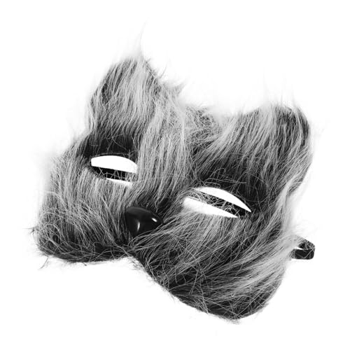 Amosfun Maske Fuchs Zum Dekorieren Tierkostüm Verkleiden Halloween-partybevorzugung Halloween-party- Cosplay-fuchs-accessoire Partyzubehör Cosplay-kostüme Kunststoff Black von Amosfun