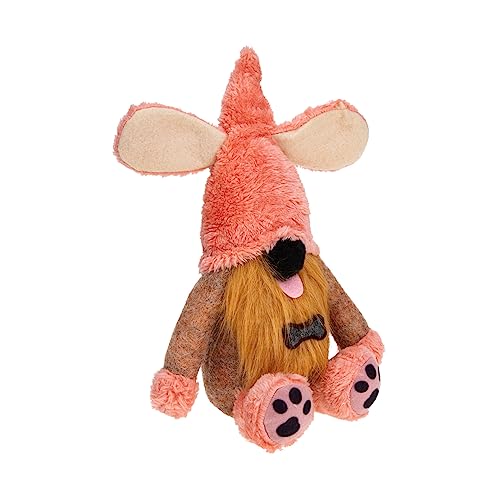 Amosfun Niedlicher Hund Rudolph Festival Ornament Zwerg Puppe Für Mädchenzimmer Orange von Amosfun