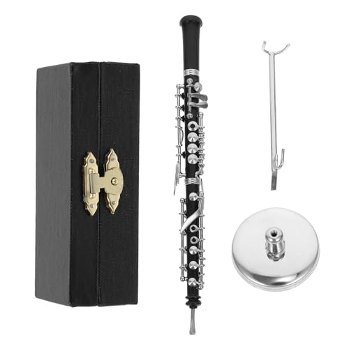 Amosfun Oboe Miniatur Modell Dekoration für Zuhause Kreatives Oboe Ornament für Schreibtisch Puppenhaus und Musikinstrument Sammlung Stilvolle Wohnaccessoires für Musikliebhaber von Amosfun