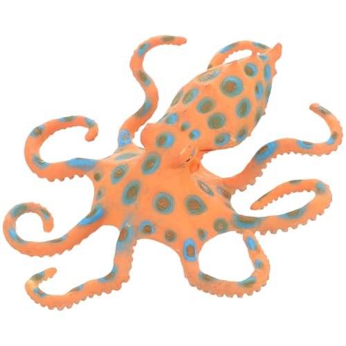 Amosfun Realistisches Badespielzeug Oktopus - Geringeltes Oktopus-Modell Für Die Anzeige Zu Hause Kuscheltier Oktopus-Puppe Umarmbares Spielzeug von Amosfun