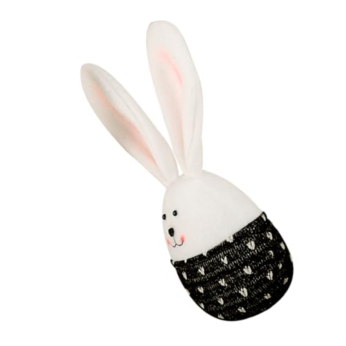 Amosfun Osterhase Kuscheltiere Süß Cartoon-tierspielzeug Stofftier Hase Osterparty Gefallen Hasenornament Aus Ausgestopftem Stoff Hase Ausgestopftes Kaninchen Plüsch Black von Amosfun