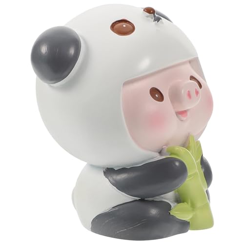 Amosfun Paradies Ornament Dekorative Schweinefigur Niedliches Känguru Meerschweinchenkäfig Stofftiere Puppen Schweinchen Mini Badespielzeug Hahn von Amosfun