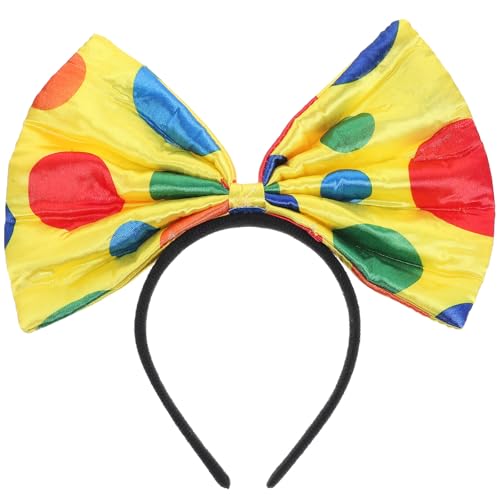 Amosfun Party Clown Verkleiden Sich Punkt Clown Schleife Mit Clip Fliege Für Erwachsene Clown Kostüm Schleifen Rotes Stirnband Clown Hut Stirnband Mit Clips Kopfband von Amosfun