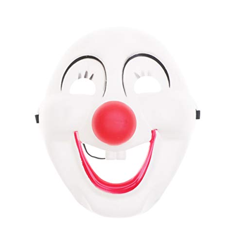 Amosfun Plastik Halloween Clown Maske verkleiden Sich Clown Smiley Plastik Maske Maskerade Karneval Kostüm Prop Dress-up Zubehör von Amosfun