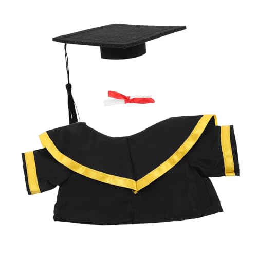 Amosfun Bär Graduierung Outfit Set Plüsch Stofftier und Schal Graduierung von Amosfun