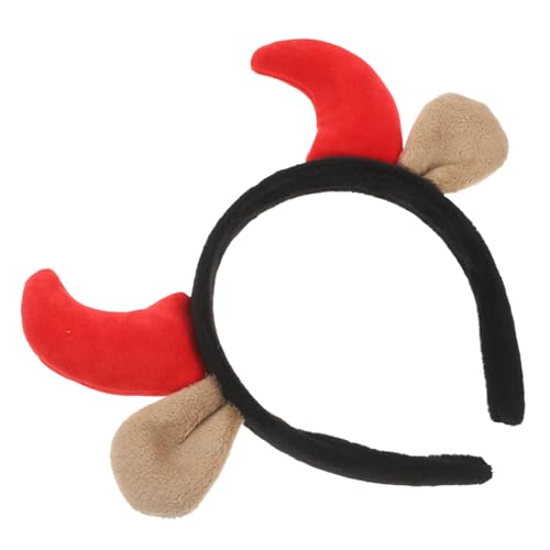 Amosfun Stirnband aus Horn Stirnbänder für Kinder Durchführung von Hornhaardekorationen Cosplay Haarband Kopfbedeckung aus Horn Durchführung eines Haarreifens aus Ochsenhorn Polyester von Amosfun